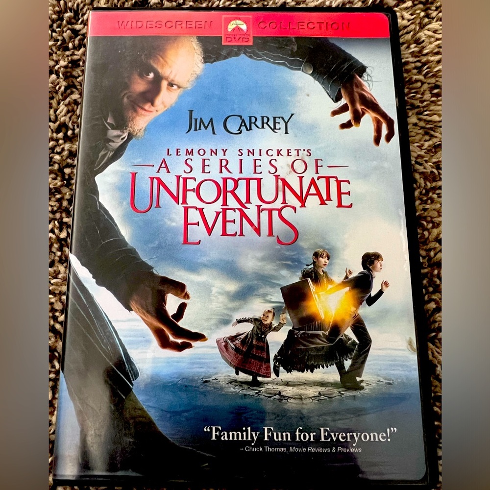 ❗️5/$10 - Lemony Snicket's A Series of Unfortunate Events DVD
